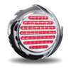 Trux Accessories 4" Dual Flatline Flange Mount Red/White LED (49 Diodes)