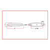 Trux Accessories 6" Slim Marker Dual Flatline Red/White LED (9 Diodes)