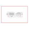 Trux Accessories Mini Oval Button Dual Revolution Red/White LED