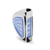 Trux Accessories Peterbilt Side Headlight Triangle Dual Revolution Amber/Blue LED (24 Diodes)