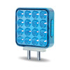 Dual Revolution Double Face Double Post Square LED (Amber/Red/Blue) - (44 Diodes)
