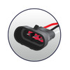 Trux Accessories 4" Economy Red Stop, Turn & Tail LED with Truck-Lite Light Harness (8 Diodes)