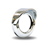 Trux Accessories Bezel - 2" Chrome Plastic - Visor