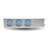 Trux Accessories Mud Flap Hanger with Flat Top & 6 x 4" Dual Revolution (Red/Blue) LEDs & Bezels