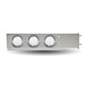 Trux Accessories Stainless Steel Mud Flap Hanger with Flat Top & 6 x 4" Dual (R/W) Revolution LEDs & Bezels