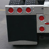 Trux Accessories 24" Welded Stud Bottom Mud Flap Weight with Backing Plate