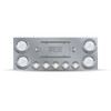 Trux Accessories Stainless Steel Rear Center Panel with 4 x 4", 5 x 2 1/2" Dual Revolution & 2 License Light LEDs