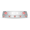 Trux Accessories Universal Trailer Service Box with 2 x 4" & 5 x 2" Dual Revolution LEDs & Bezels (Red/Purple) with Open Back
