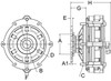 Horton CLUTCH*HT650*MAK-7596,3.500 B.C.,4.99 PLT,.250 TUB