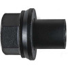 M22-1.50 Wheel Nut with Black Finish; 33 mm Across the Flats, 39 mm Sleeve Length, 10 Pack