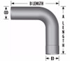 Grand Rock Elbow - 5" - 90* - 18"x18"   ID/OD