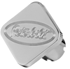 Custom Knobs Peterbilt Logo Square Knob - Chrome