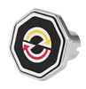 Custom Knobs Detroit Logo Octagon Knob - Black