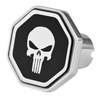 Custom Knobs Punisher Logo Octagon Knob - Black/Chrome