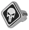 Custom Knobs Punisher Logo Square Knob - Black/Chrome