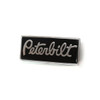 Custom Knobs Rectangular Peterbilt Emblem - Chrome/Black