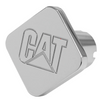 Custom Knobs CAT Logo Square Knob - Chrome