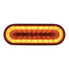 United Pacific 6" Oval Mirage Turn Signal Light (Amber/Clear)