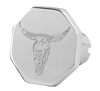 Custom Knobs Bull Head Logo - Octagon Knob