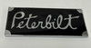 Peterbilt Old Style Engraved Emblem - Black Chrome