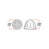 Trux Accessories TRUX Red Watermelon Clearance and Marker Light - 19 Diodes - TLED-WR