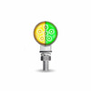 Trux Accessories TRUX Mini Round Double Face Amber/Red to Green Marker Light (12 Diodes) - TLED-DL1XG