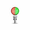 Trux Accessories TRUX Mini Round Double Face Amber/Red to Green Marker Light (12 Diodes) - TLED-DL1XG