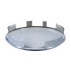 United Pacific Universal Chrome Pointed Front Hubcap - 1" Lip