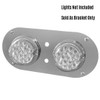 Iowa Customs Stainless Steel Above Door Dome Panel with 2 Watermelon Holes  and Light Switch Holes