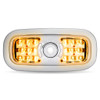 Trux Accessories TRUX LED Interior Projector 7-Color Dome and Map Light for Peterbilt - (Chrome) - TLED-IR10