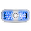 Trux Accessories TRUX LED Interior Projector 7-Color Dome and Map Light for Peterbilt - (Chrome) - TLED-IR10