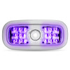 Trux Accessories TRUX LED Interior Projector 7-Color Dome and Map Light for Peterbilt - (Chrome) - TLED-IR10