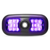 Trux Accessories LED Interior Projector 7-Color Dome and Map Light for Peterbilt - Black