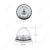 United Pacific 17 LED Double Fury Watermelon Light with Low Profile Stainless Steel Bezel - Amber/Blue