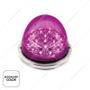 United Pacific 17 LED Double Fury Watermelon Light with Low Profile Stainless Steel Bezel - Amber/Purple