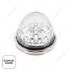 United Pacific 17 LED Double Fury Watermelon Light with Low Profile Stainless Steel Bezel - Amber/White