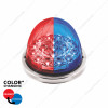 United Pacific 17 LED Double Fury Watermelon Light with Low Profile Stainless Steel Bezel - Red/Blue