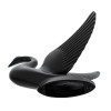 United Pacific Matte Black Swan Hood Ornament