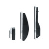 United Pacific Chrome Pedal Set with Black Insert for Kenworth, W900L, T800, T600