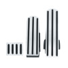 United Pacific Chrome Pedal Set with Black Insert for Kenworth, W900L, T800, T600