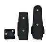 United Pacific Chrome Pedal Set with Black Insert for Kenworth, W900L, T800, T600