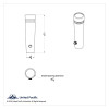 United Pacific Short Toggle Switch Extension with Color Crystal for Peterbilt