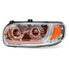 Trux Accessories Peterbilt Heated LED Projector Headlight Assembly - Chrome (Driver Side)
