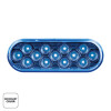 United Pacific Double Fury Oval Light- Red (13 Diodes)