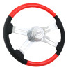 Steering Creations 18" Steering Wheel- Classic Combo/Viper Red