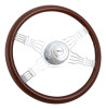 Steering Creations 18" Mahogany Rim Steering Wheel- Voltage 4