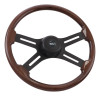 Steering Creations 18" Mahogany Rim Steering Wheel- "Midnight Mahogany"