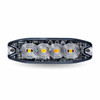 Trux Accessories Dual Color Slim Surface Mount Directional Strobe Light (Amber/White)