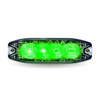 Trux Accessories Dual Color Slim Surface Mount Directional Strobe Light (Amber/Green)