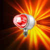 United Pacific Ultraburst Chrome Double Face Glass Watermelon Light (Dark Amber/Dark Red)